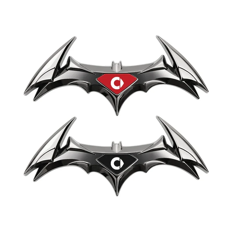 For Smart Fortwo Forfour Forjeremy Car body metal decoration stickers, bat model modification badges