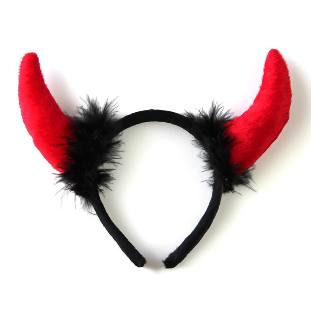 

3 Sets Decorations Halloween Costume Horns Red Hair Hair B Size Fits Most Headwear Accessories