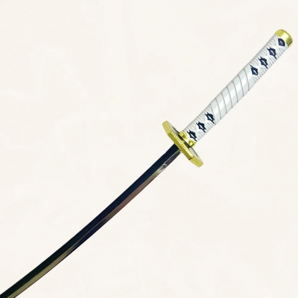 9.4inch Demon Slayer Sabito Metal Katana Sword Original Samurai Ninja Knife Japanese Katana Sabre Cosplay Accessories Prop Toy