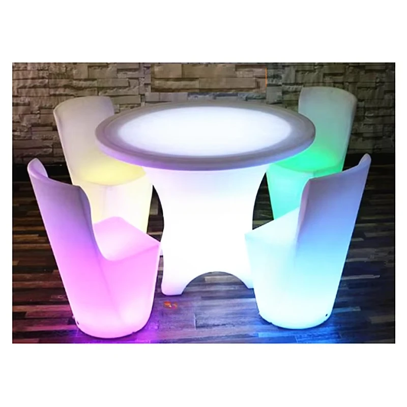 LED Battery light Remote glow led furniture new design wedding led tables chairs party event bar 16 RGB colors