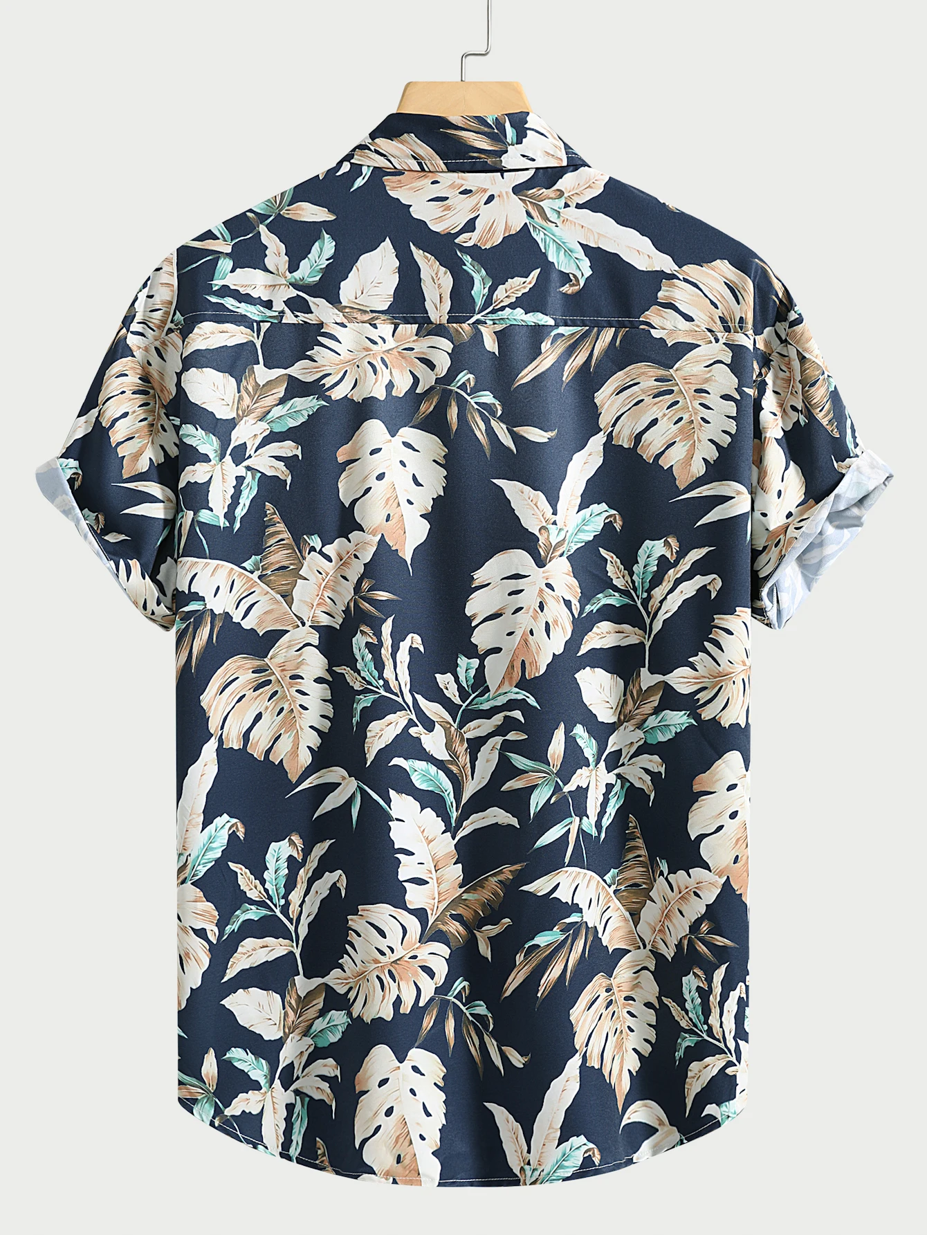 2024 Men\'s Fashion digital Printed short-sleeved Shirt Men\'s Hawaiian printed shirt