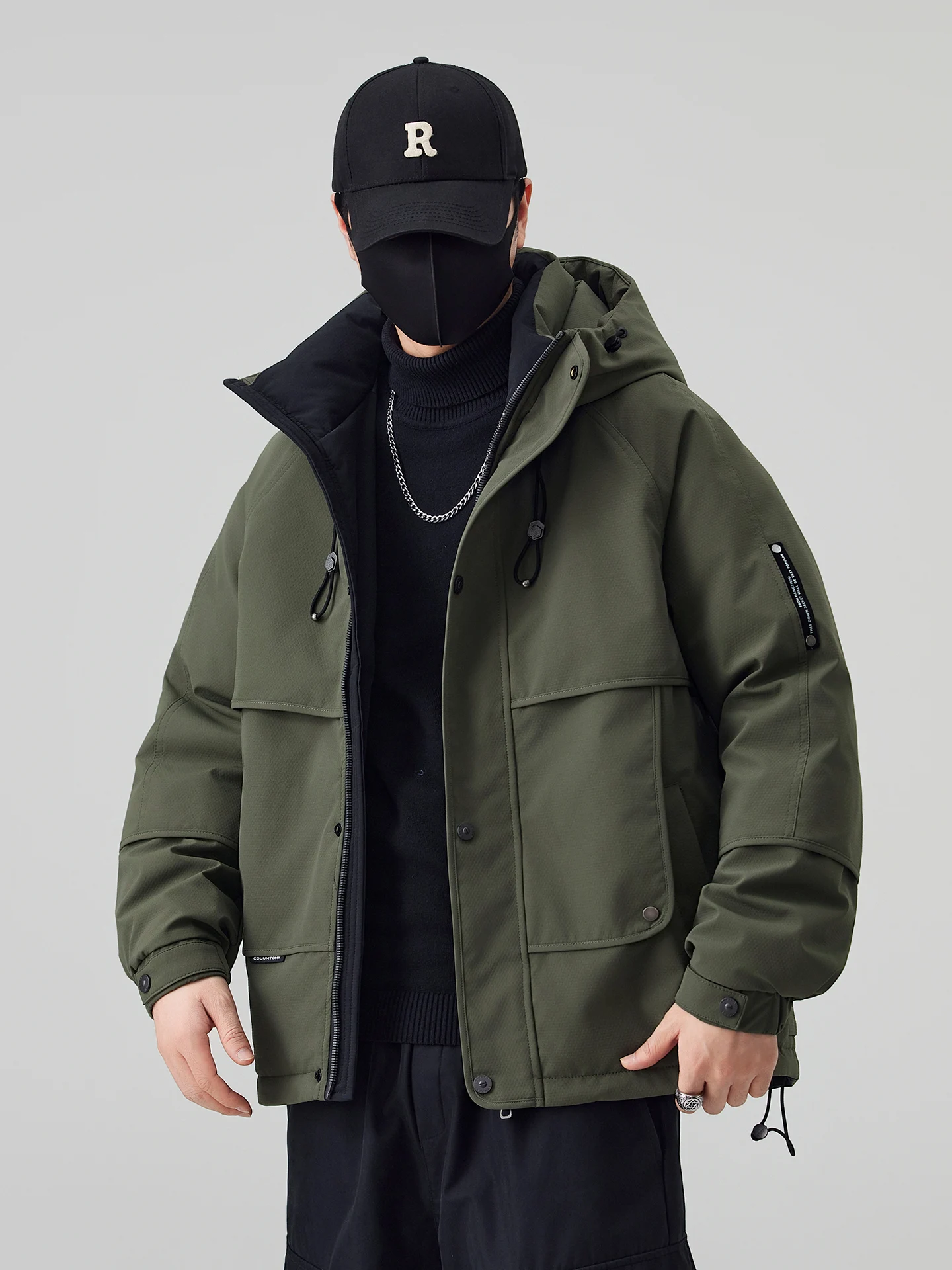 

Outdoor Men's down Jaet Thi Winter New Faion Brand High-End Sensation Cold Resistance Workwear Jaet Coat