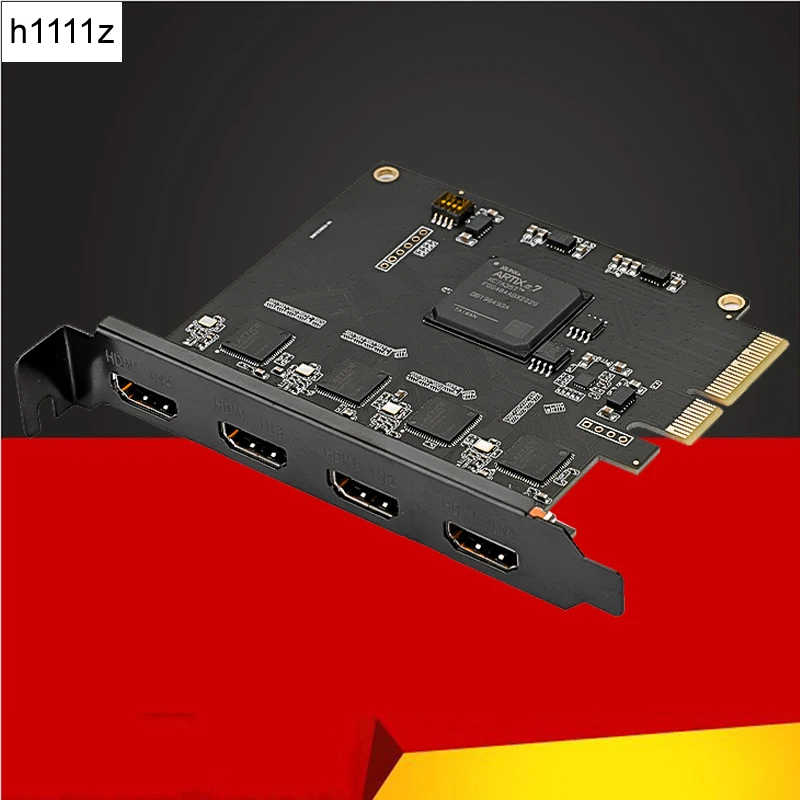 Capture Card PCIE X4 Capture Card 1080p 60fps 4 Channel HDMI PCI Express Video Recorder for PS4 OBS Wirecast VMix Live Streaming