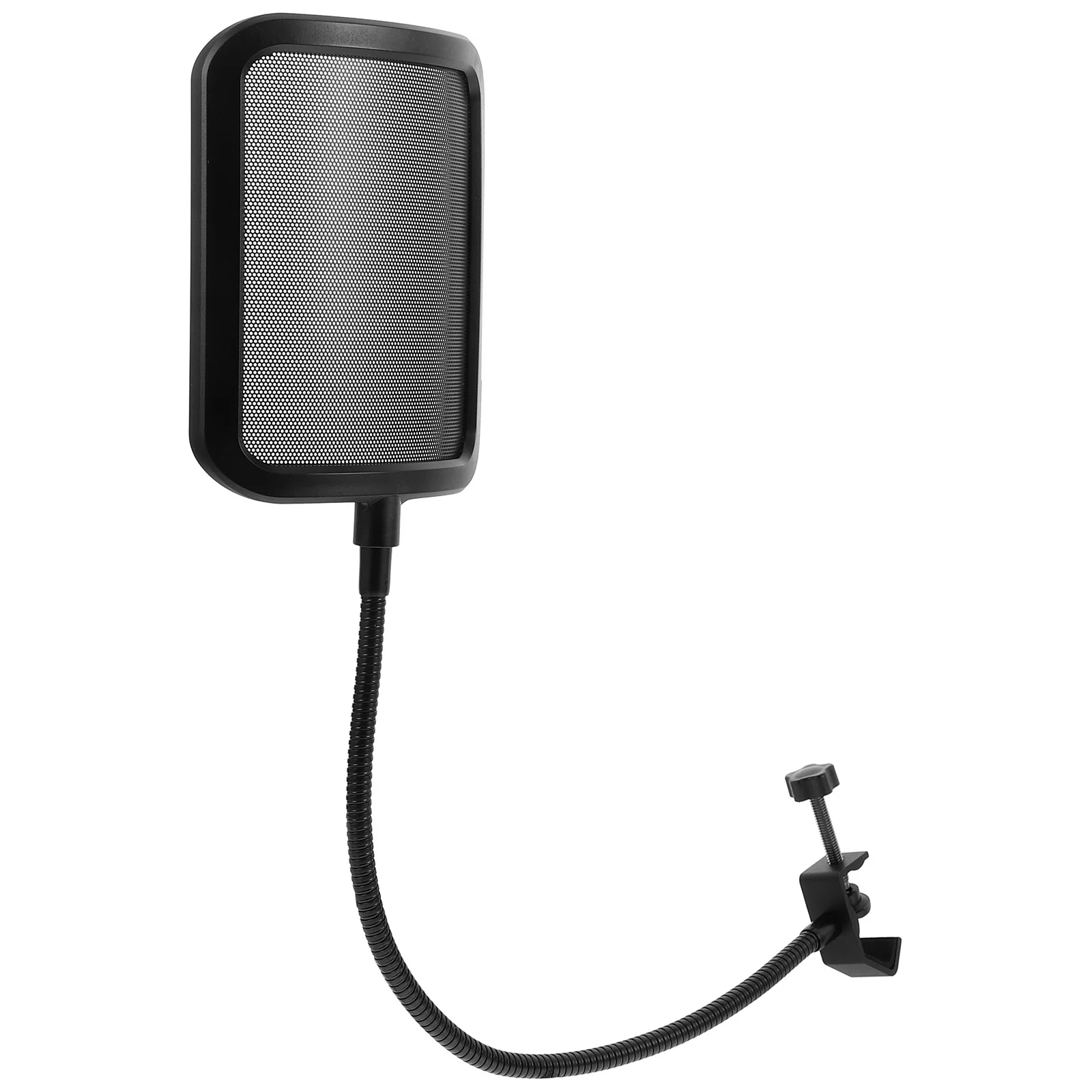 

1Pcs Square Metal Microphone Windshield Anti-Noise Windproof Mic Cover for Recording Studio Broadcast Use with Dust and Splash