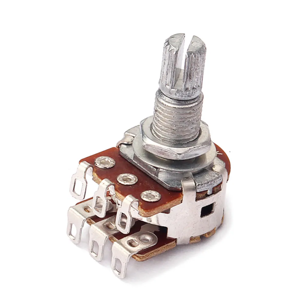 Mn50k Ohm Guitar Potentiometer Split Shaft Coarse Knurling Audio Potentiometers for Amp Volume Tone Control Guitar Parts
