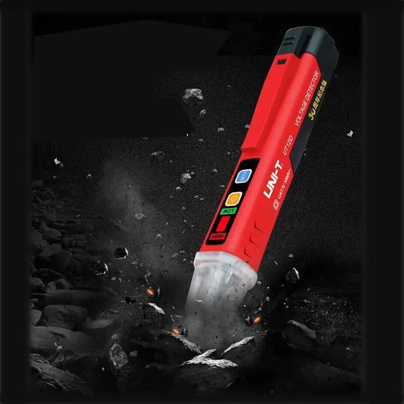 UNI-T UT12D 24V-1000V Non-contact AC Voltage Detector Indicator Pen Electric Pencil Stick Socket Voltmeter Tester