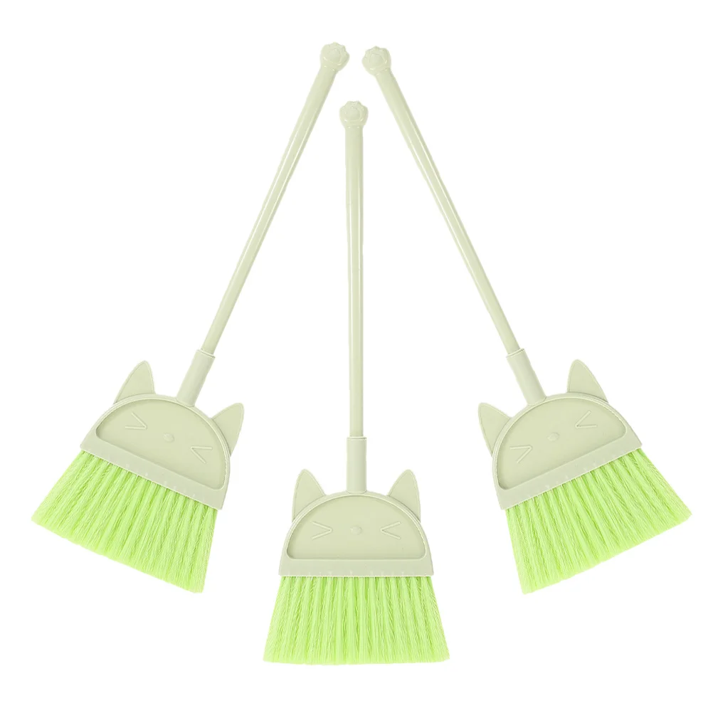 

3Pcs Toddler Broom Set for Kids Mini Cleaning Broom with Bright Colors Compact Size Perfect for Home Kindergarten Play and