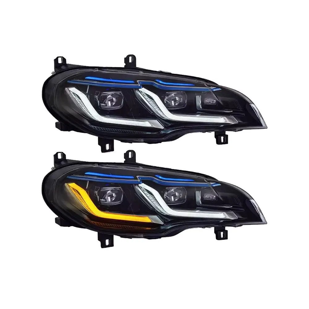 Car Headliamp Assmebly for BMW X5 E70 2007 2008 2009 2010-2013 LED Headlights Upgrade New 12V Front Light with DRL Turn Signals