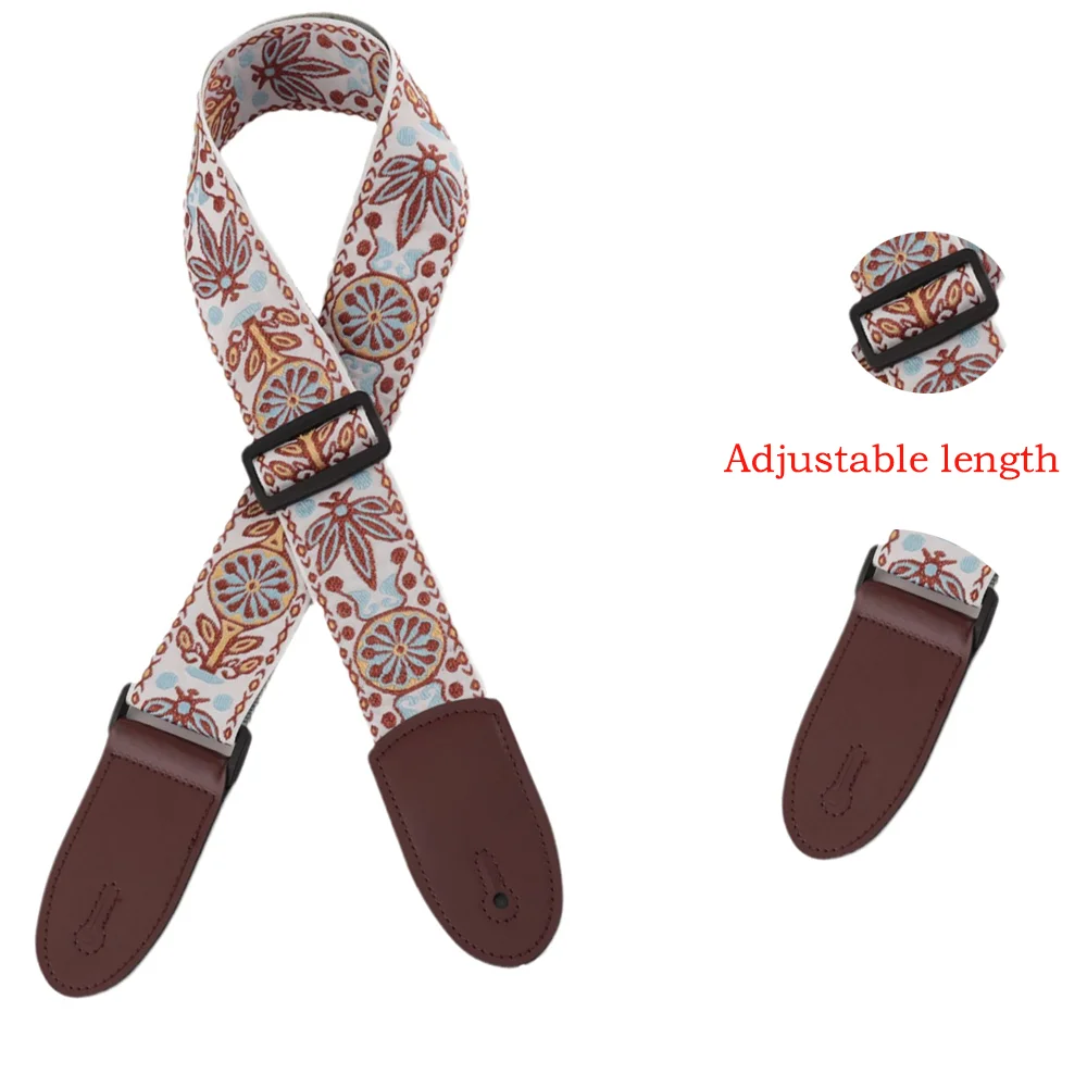 Guitar Strap 5CM Trend All-In-One Crossbody Bag Wide Strap Guitar Personality Strap Ethnic Wind Widened And Thickened