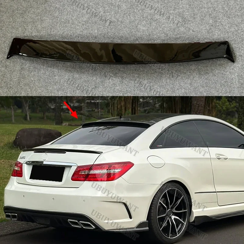 For Benz E Coupe W207 C207 2010 - 2016 E200 E250 E300 E350 Carbon Fiber Car Rear Roof Spoiler