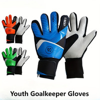 1 Pair Goalkeeper Gloves - Wear-Resistant Latex, Anti-Slip Soccer Goalie Gloves for Training & Matches, Football Training Equipm