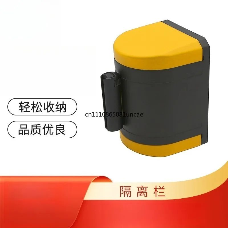 Wall-Mounted Plastic Retractable Isolation Belt Safety Warning Belt Durable OEM Wholesale