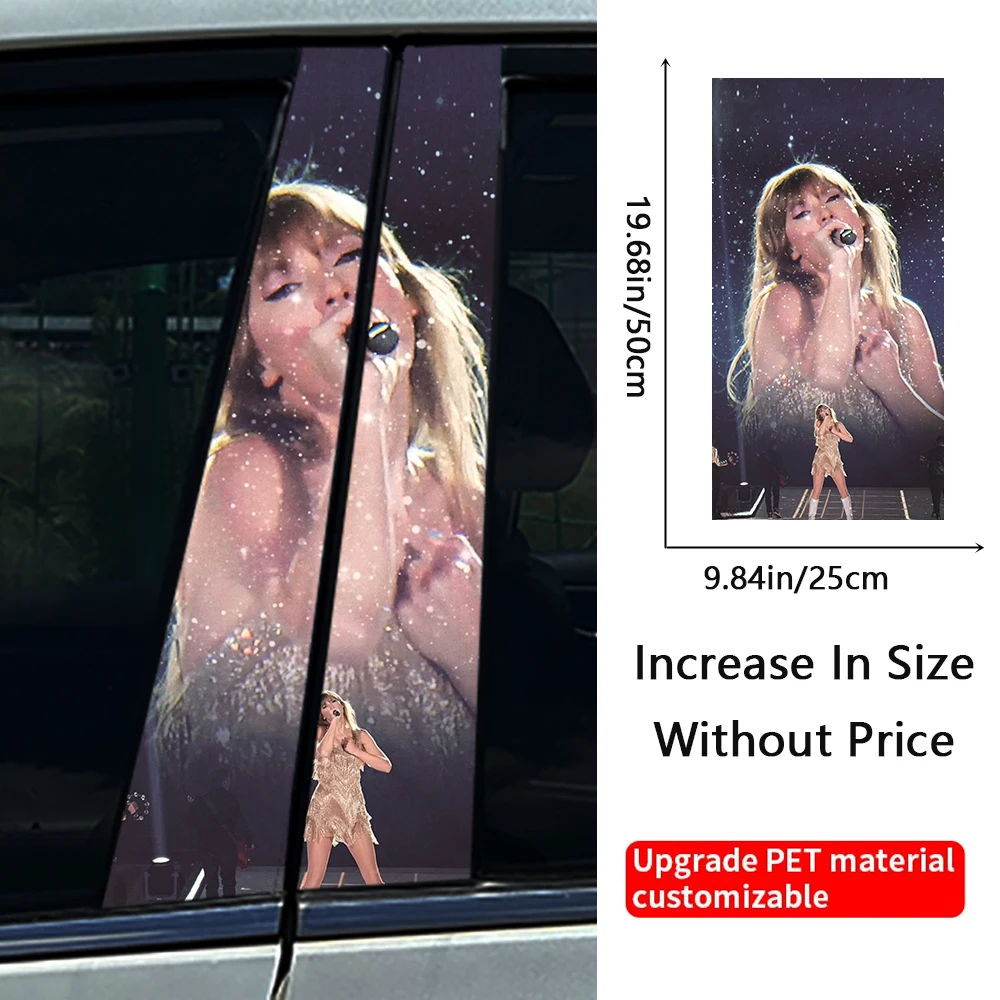 You Belong With me Poster Car B-pillar Stickers Car Center Column Decoration Cover Scratches Waterproof Decals Car Accessories