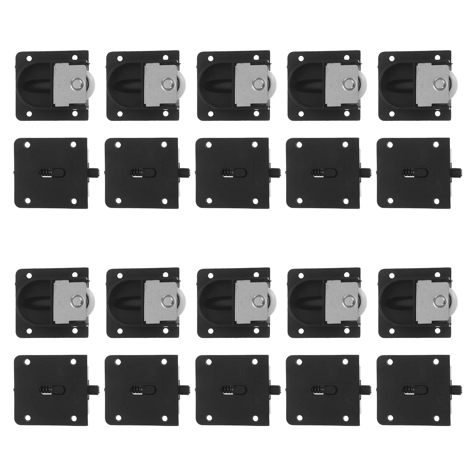 

10Pairs Sliding Door Rollers Smooth Silent Operation for Wardrobes Cabinets Sliding Door Wheels Replacement Cabinet Rollers