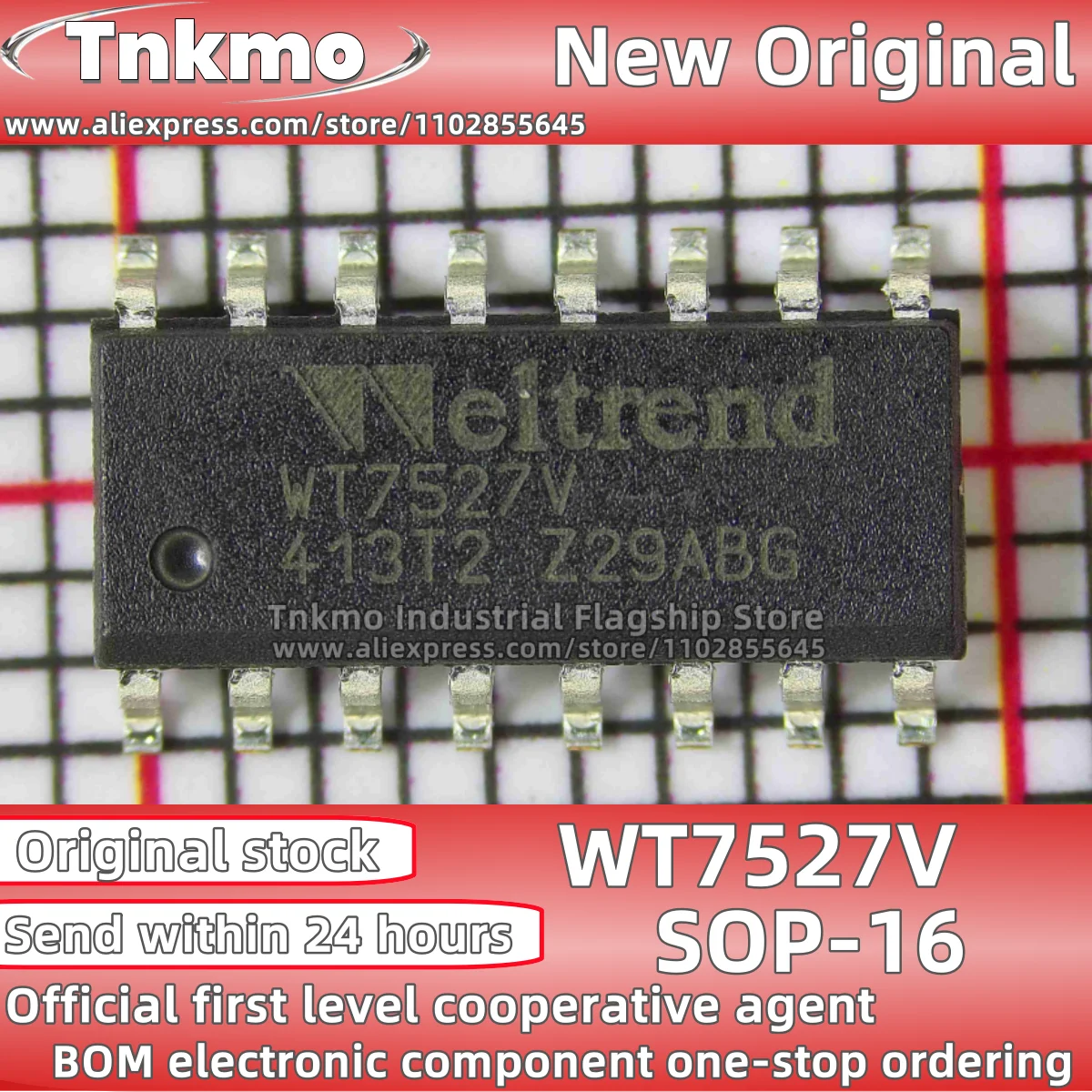 1PCS-50PCS/LOT WT7527V-SG160WT-T2 WT7527V SOP-16 100% New Original