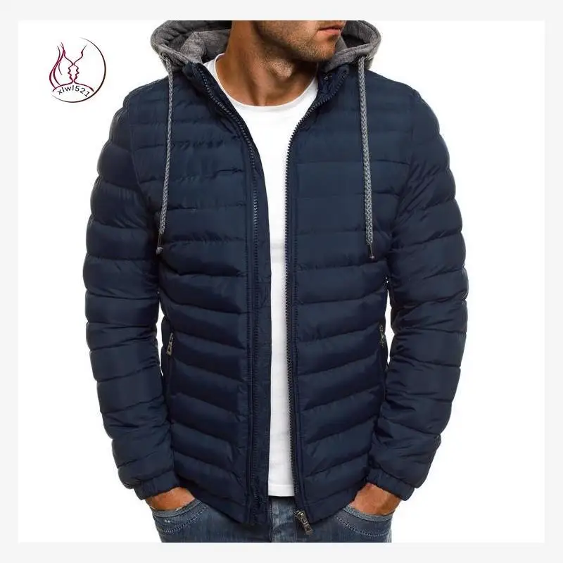 

Men's Hoodie Winter Jaet Cotton Coat Street Sle Casual Loose Fit Zipper Closure Youth Trend Regular Length