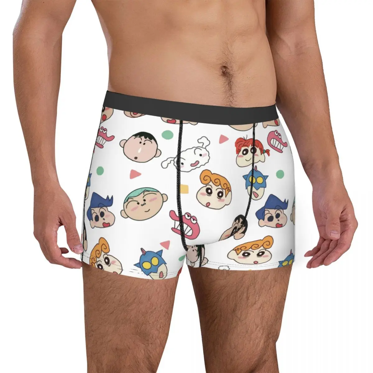 School Friends Crayons Shin-chans Men Underwear Boxer Briefs Shorts Panties Novelty Polyester Underpants for Male