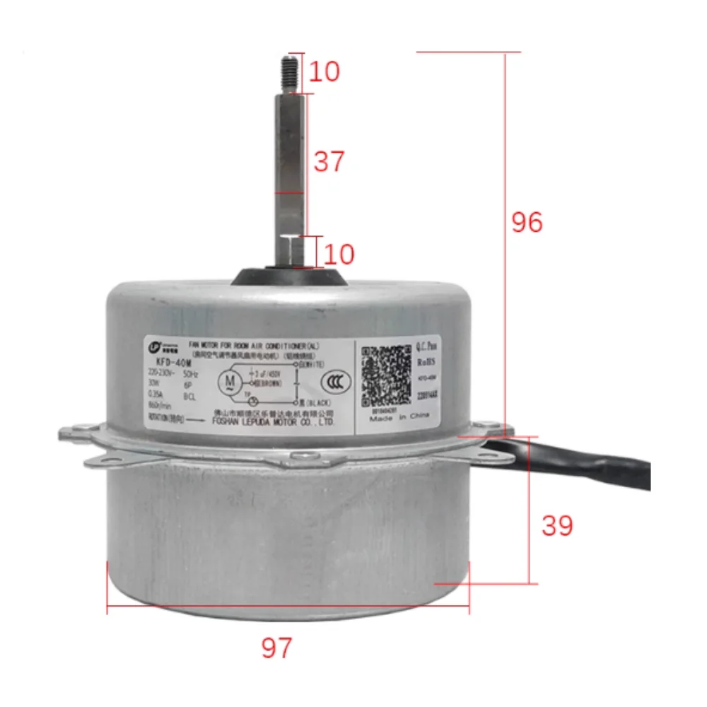 

New for Haier air conditioning external unit cooling fan motor KFD-40M motor Accessories
