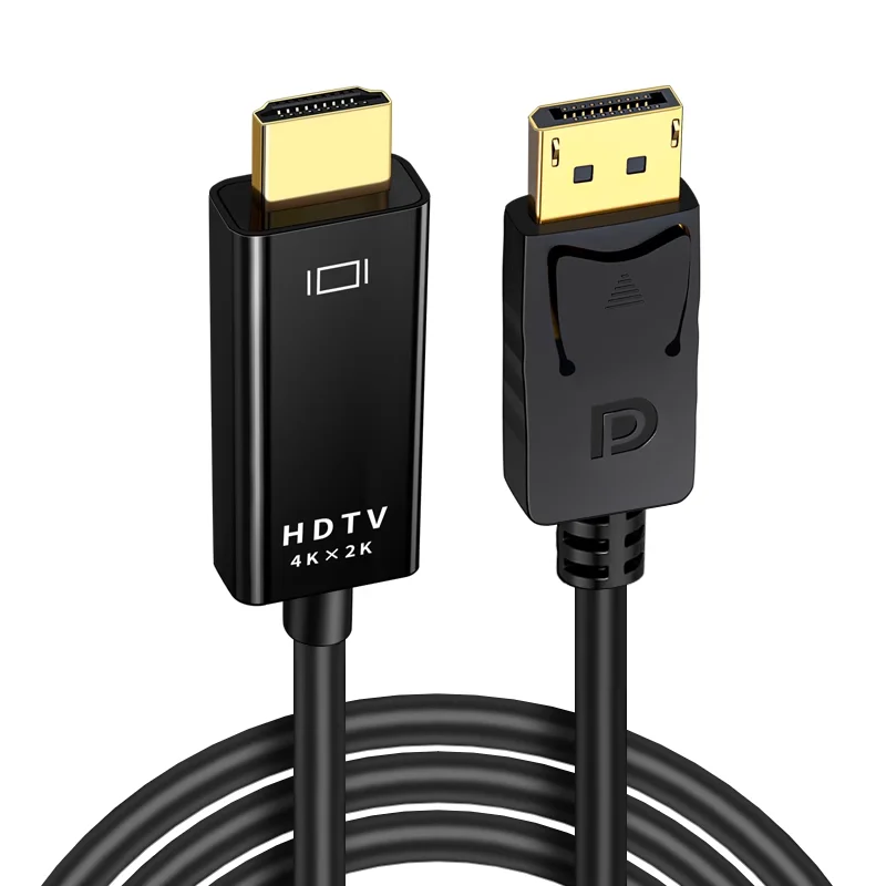 yZ[z1.8M P 4K DisplayPort - HDMI ݊A_v^ P[uAbvgbvAfXNgbv PC zXg^[Qbg j^[ HDTV vWFN^[p
