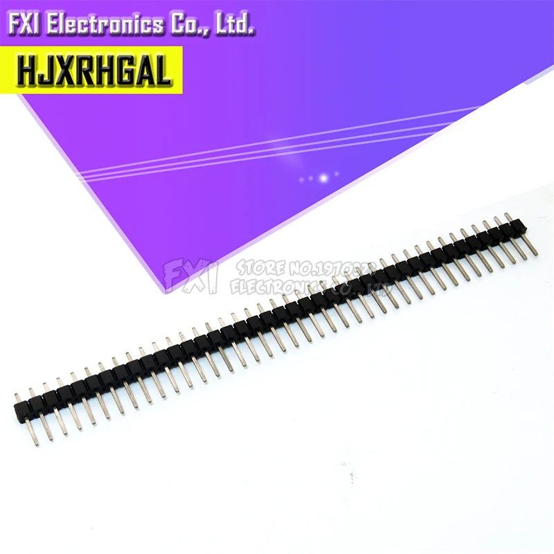 20pcs 40 Pin 1x40 Single Row Male Breakable Pin Header Connector Strip 2.54mm