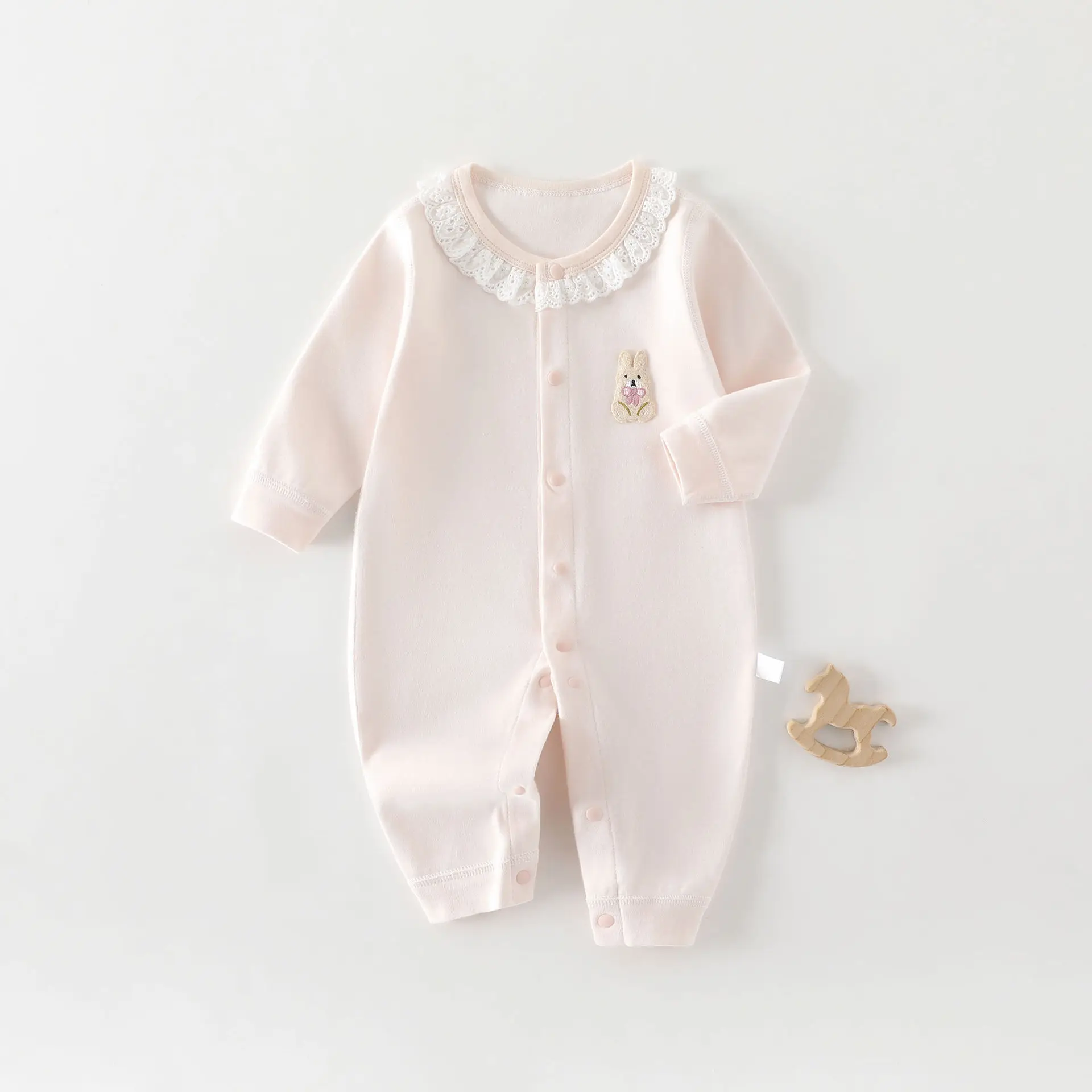 Baby Clothes Baby Bodysuit Spring and Autumn New Style Pure Cotton Class A Long Sleeve Pajamas Infant Crawling Suit