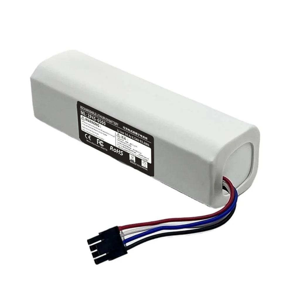 14.4V 6500mAh High Capacity Battery for Dreame D10 Plus Gen 2/L10s Ultra/L10 Pro Robotic Vacuum Cleaner.