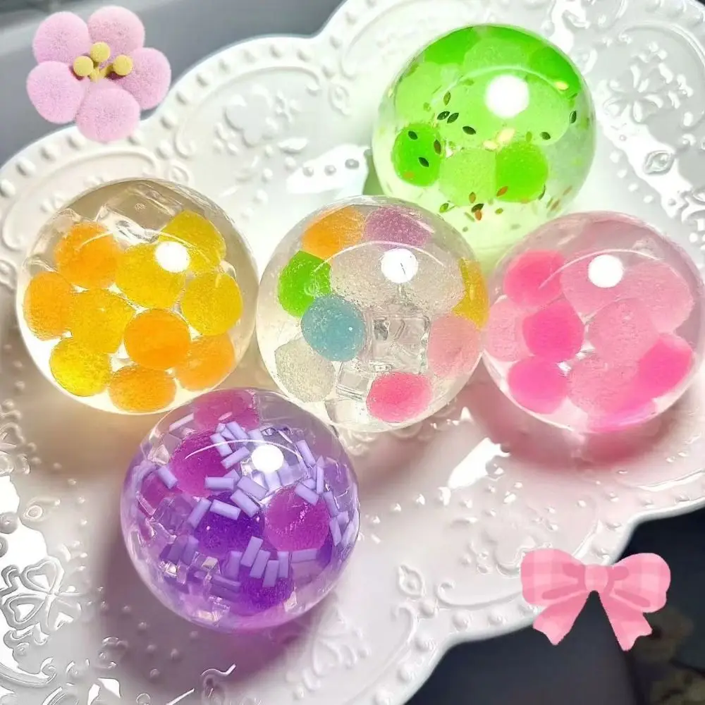 Trick Gift Fresh Squeeze Toy Cherry Blossom Fruit Pinch Toy Simulation Realistic Handmade Ball Toy Kids Toys