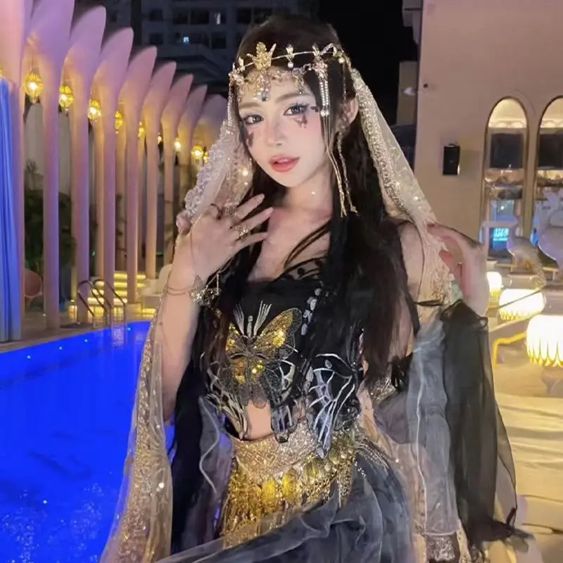 

Элегантный костюм древней принцессы Хань 2026 года в стиле Дуньхуан с китайскими элементами, экзотическая одежда для танцевальных выступлений в стиле феи