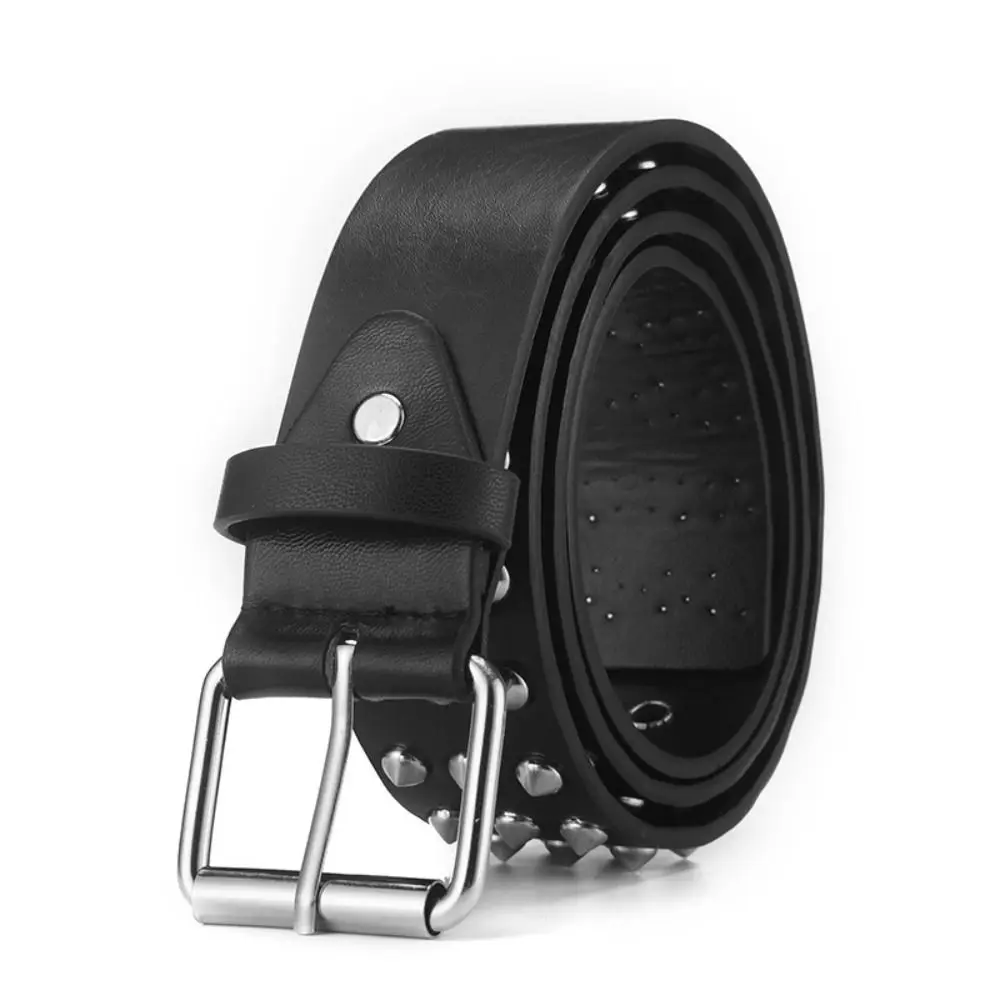 Luxury Rivet Belt Metal Pyramid Straps Men Women Punk Rock Hardware Jeans Designer Waist Belts