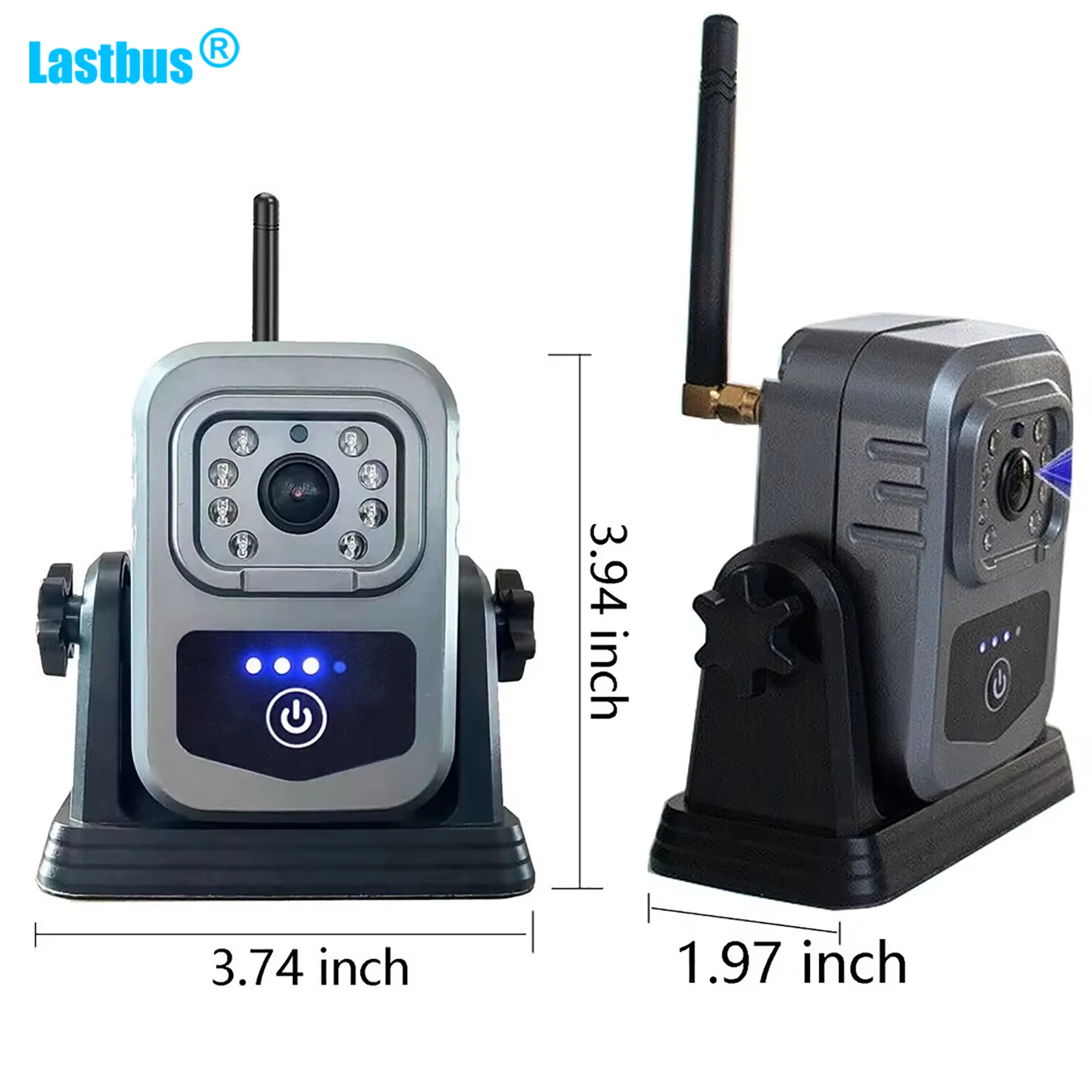 

Lastbus Wireless WIFI Magnetic Base batttery Powered backup Reversing Camera For Car Truck Caravan Trailer Plug And Play