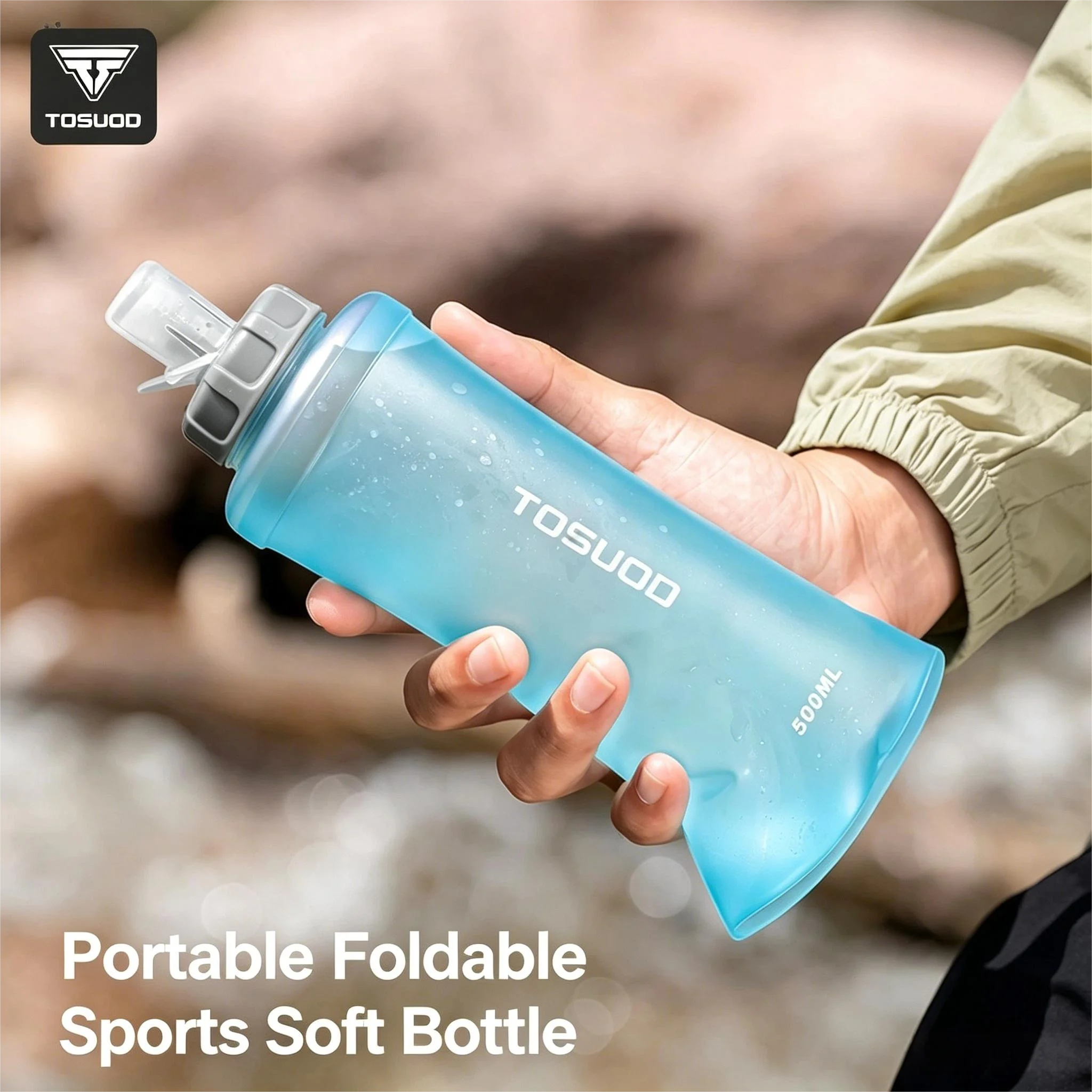 TOSUOD Sports Water Bottle 550ML Ultralight PP5 High Quality Bicycle Kettle Squeeze Bike Drink Cup