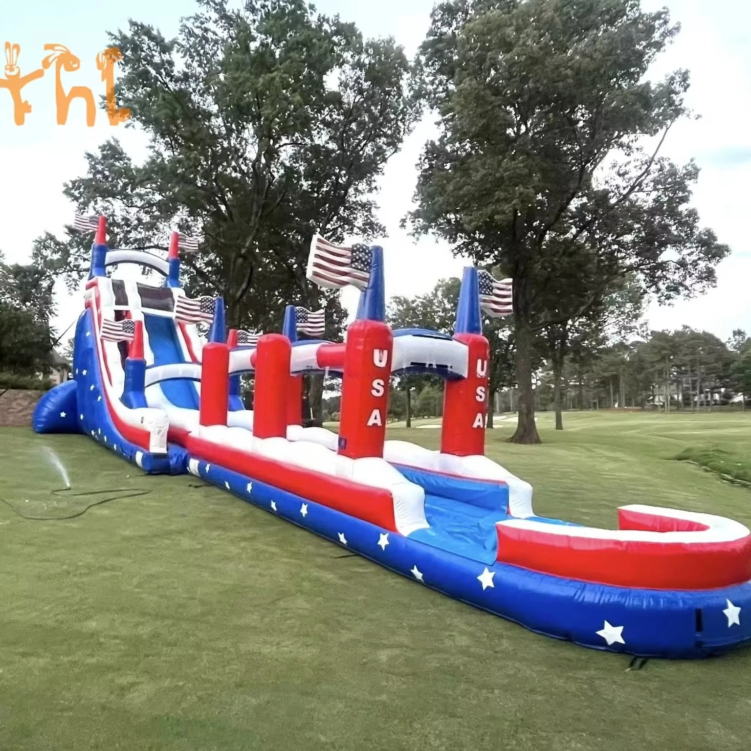 

Commercial Grade Inflatable Bouncy Castle Giant Water Slide Bounce House Inflatable Waterslide