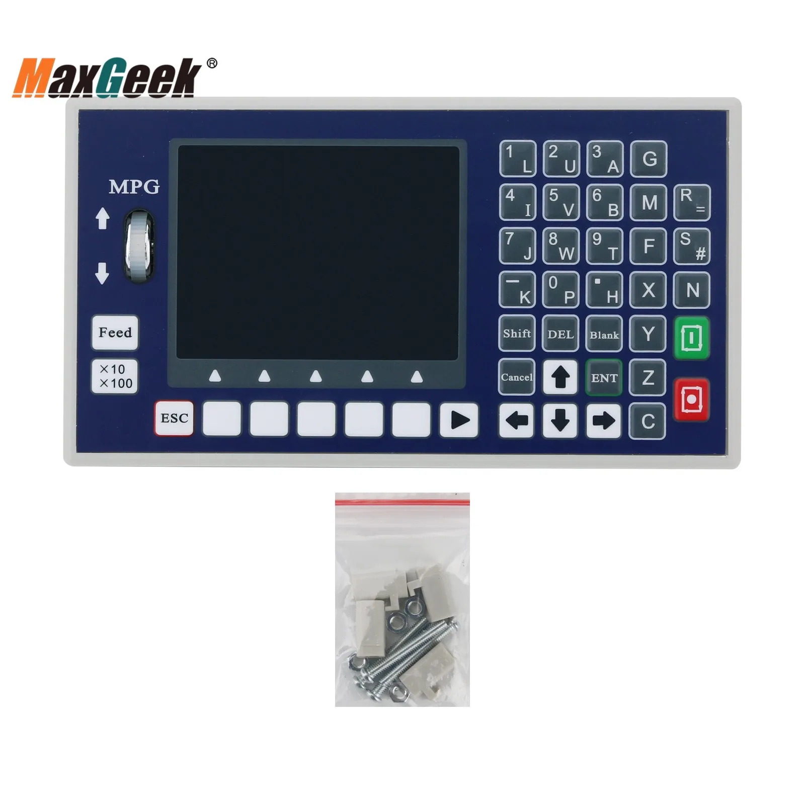 Maxgeek TC55H 1/2/3/4  Axis CNC Controller System G Code Motion Controller WIth MPG For CNC Milling Machines