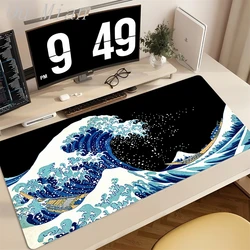 Large Mousepad Japan Great Wave Mousepads Keyboard Mat Deskpad Pc Game Desk Mats Company Mouse Pad Rubber anti slip Mouse Mats