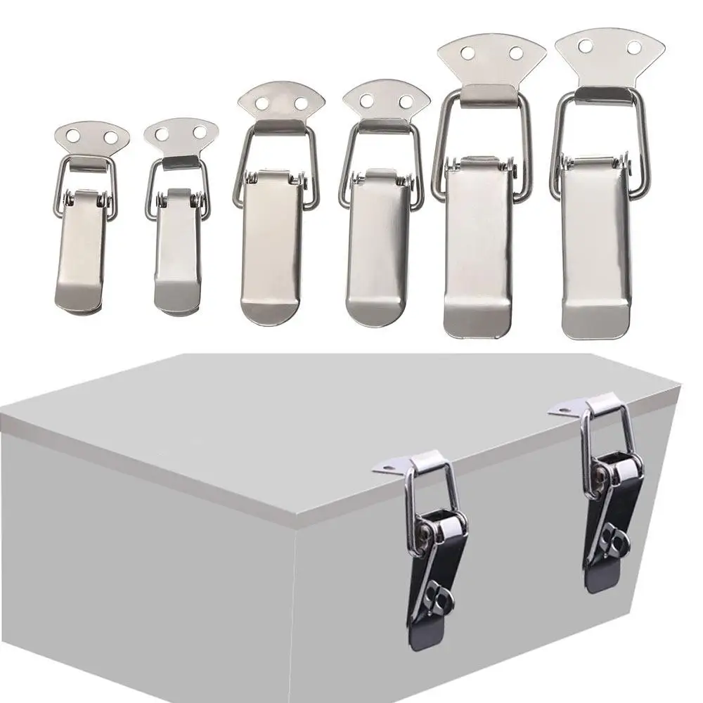 Custodia per armadietto Hardware in acciaio inossidabile custodia a molla chiusura a levetta Hasp accessori hardware per bagagli fibbia per scatola