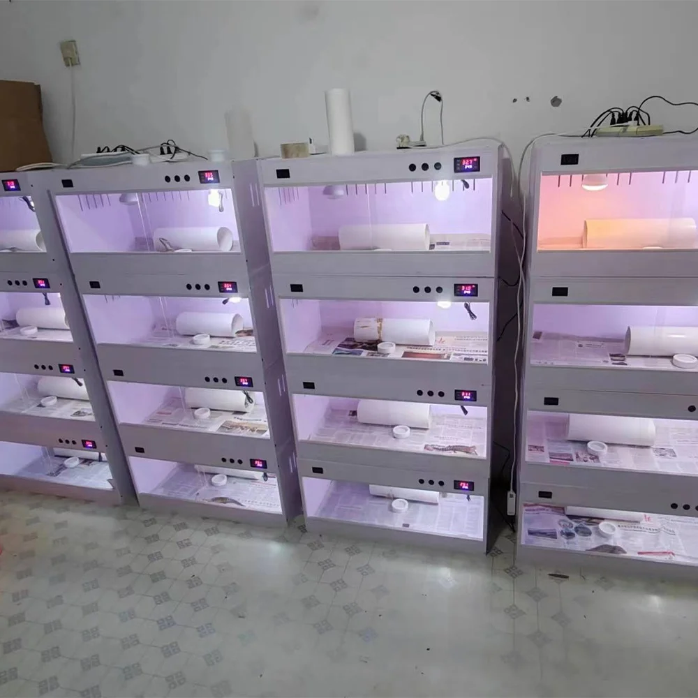 Premium Solid Outdoor-Style PVC Reptile Enclosure Insulated Front Doors Escape-Proof 2-Week Production Terrarium Box