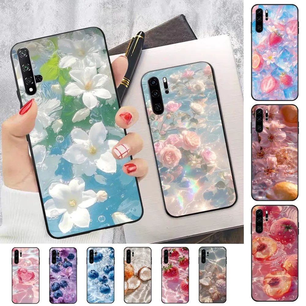 3D Water Ripple Simple Art Phone Case For Huawei P 8 9 10 20 30 40 50 Pro Lite Psmart Honor 10 Lite 70 Mate 20lite