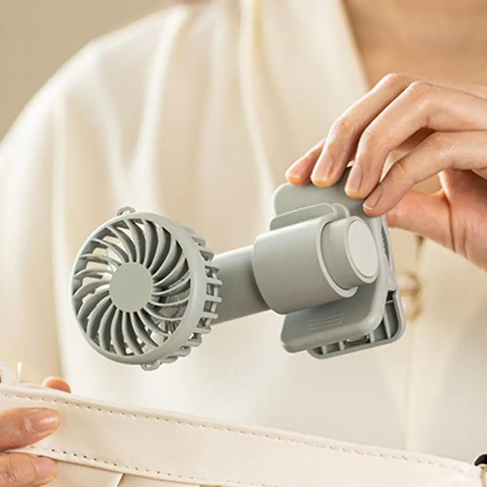 Adjustable Handheld Fan Motor Quiet Fan Portable Fan Lightweight Design Low Noise Operation 90 Adjustable Angle