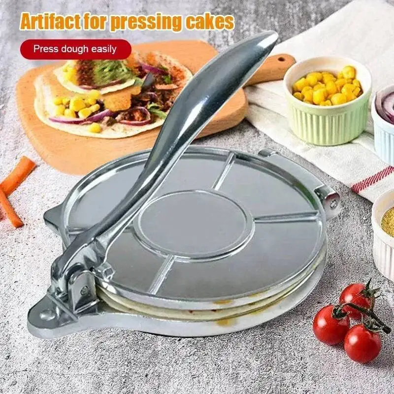1Pc Tortilla Presse Maker Aluminium Legierung Manuelle Mais Tortillas Teig Drücken Werkzeuge Küche Backformen Kochen Zubehör