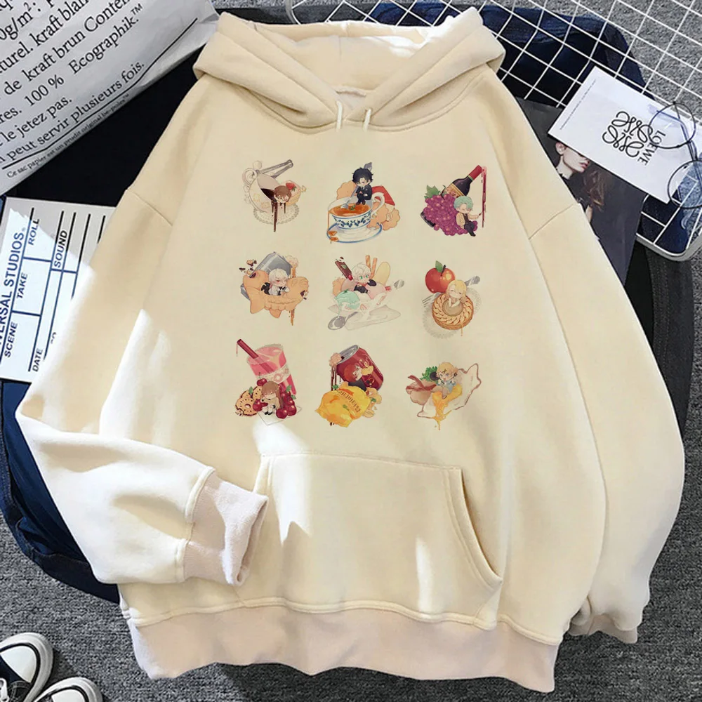 Mystic Messenger hoodie casual wear Y2K harajuku youthful comfortable designer pullover hoddie soft fabric patterned streetwear