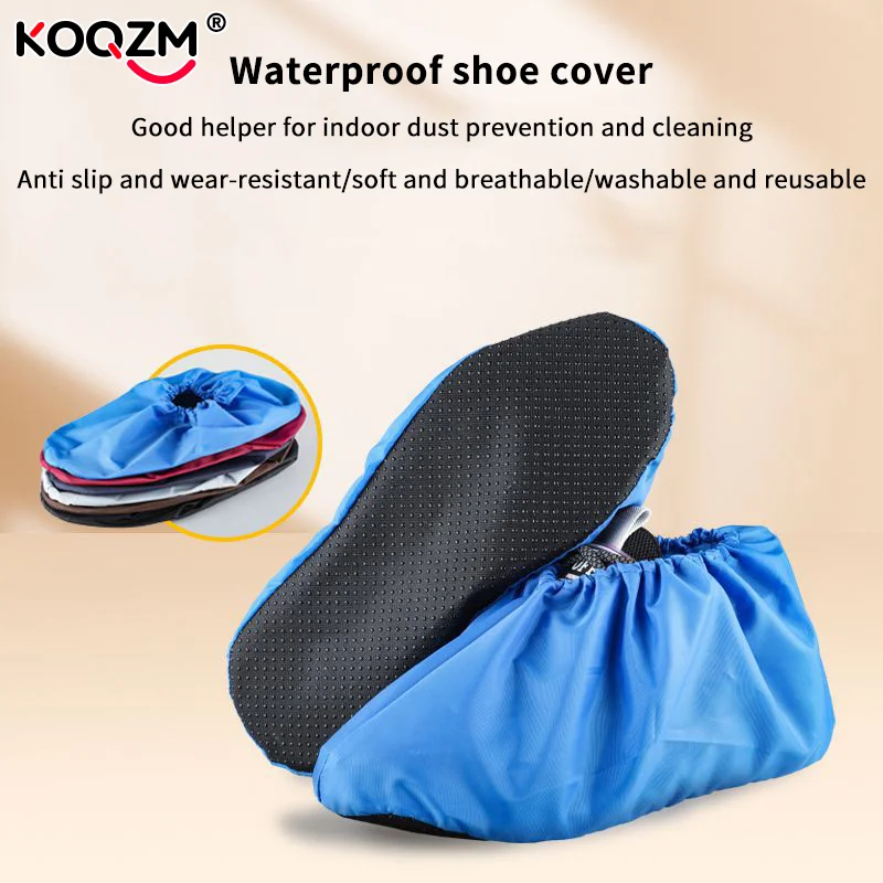 

Breathable Shoe Covers Waterproof Shoe Covers Reusable Foldable Overshoes For Rain Boots Non-slip Wear Resistant Shoe Protectors