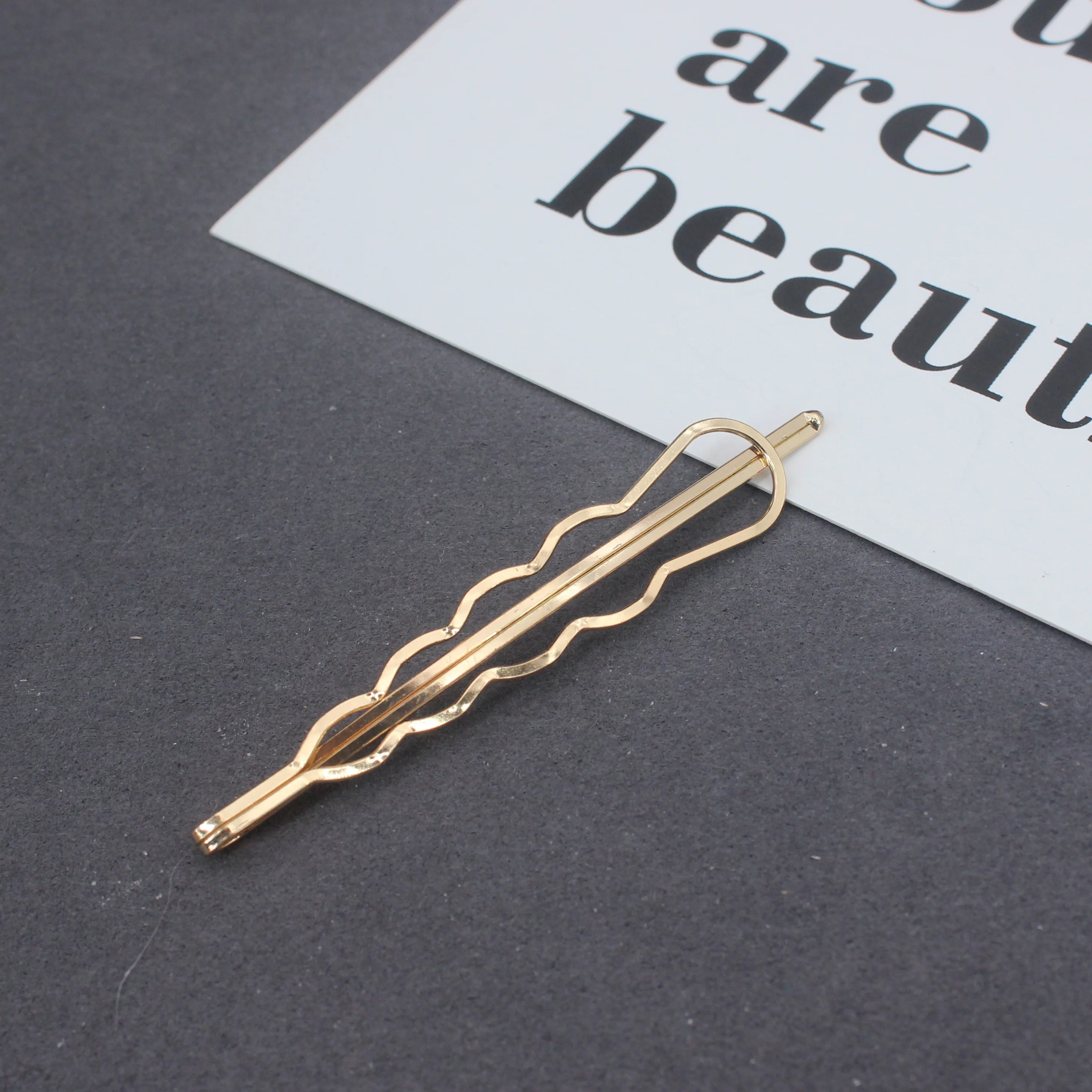 Korea Simple Metal Hair Clips for Women Geometric Gold Color Hairpins Hair Accessories Barrettes Clips Hair Styling Tools Gifts