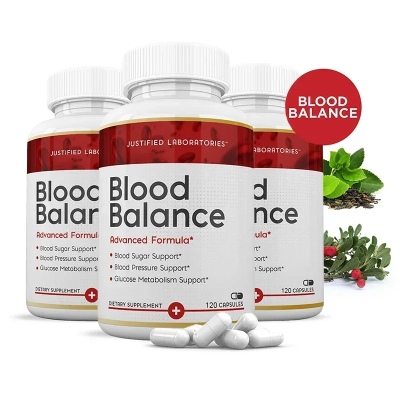 Blood Balance Supplement L Healthy Cholesterol & Triglyceride Levels, Blood Sugar, Blood Pressure, Glucose Metabolism Support