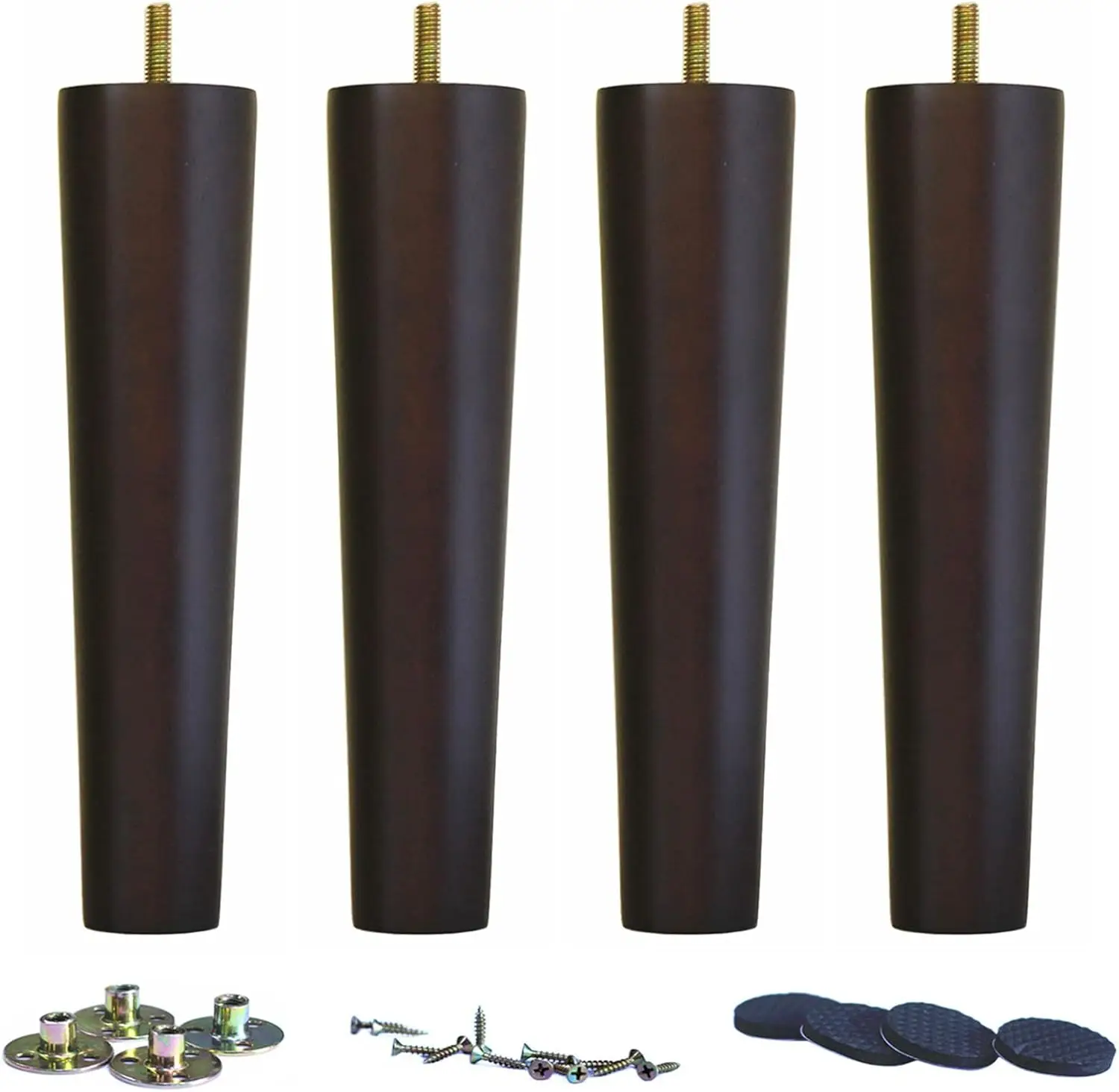 

Round Solid Wood Furniture Legs for Sofa Couch Chair Ottoman Loveseat Dresser Table Cabinet Legs Furniture Feet Replace