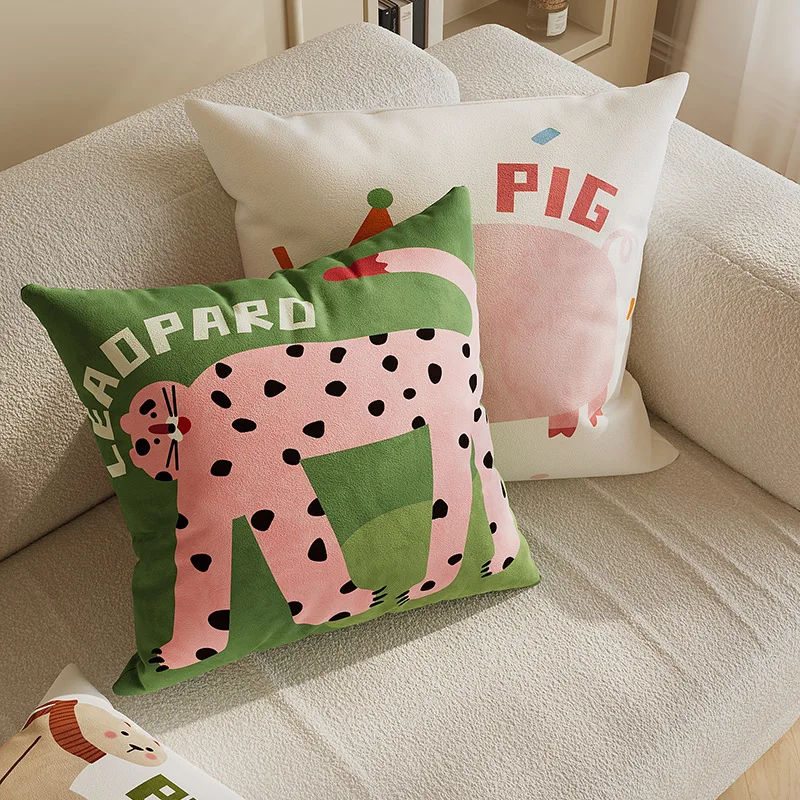 

Мягкая декоративная подушка с мультяшным рисунком для дома, подушка для спины для гостиной, дивана, офисного кресла