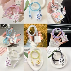 Charger Protector Cable Organiser for iPhone 14 13 Pro Max 18W 20W 15 16 11 12 PD Cute Data Cable Management Cord Winder Ki