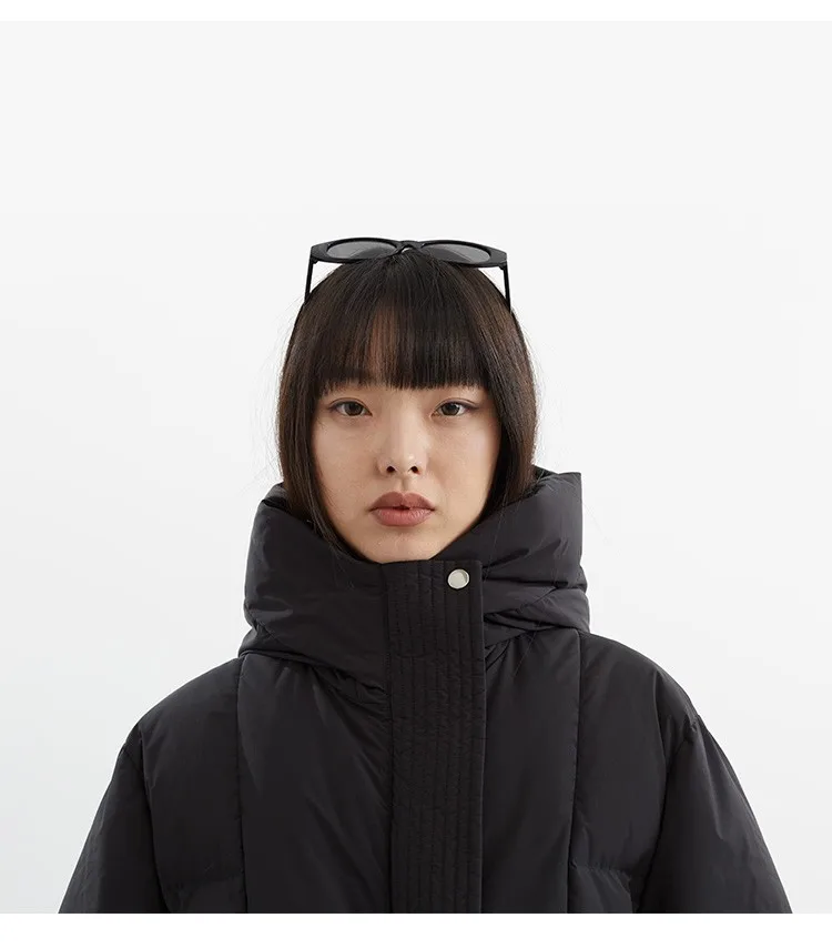 Women's Mid-Length Goose down Jacket~Thickened Warm Coat 2026 Autumn and Winter New Style Hooded Top