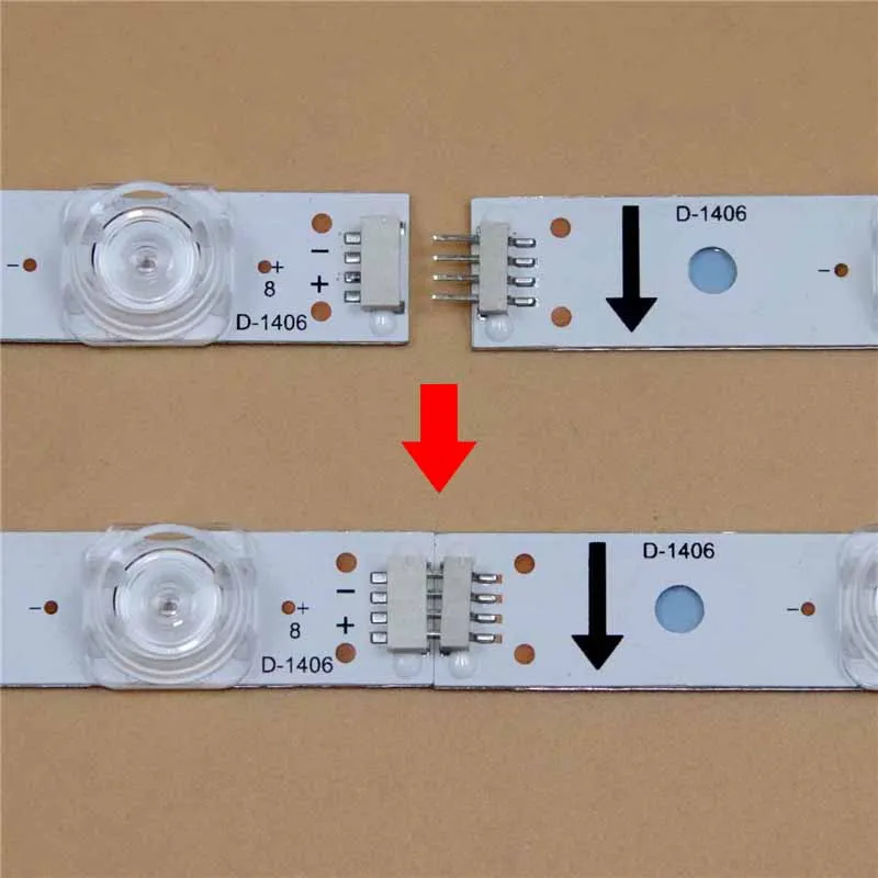 TV LED Array Bars 55HR330M16A0 V1 Hintergrundbeleuchtung Streifen Für TCL 55C635 55RC630K 55C735 55C639 Lineale Bands 55HR330M08B0 V1 Planken Band