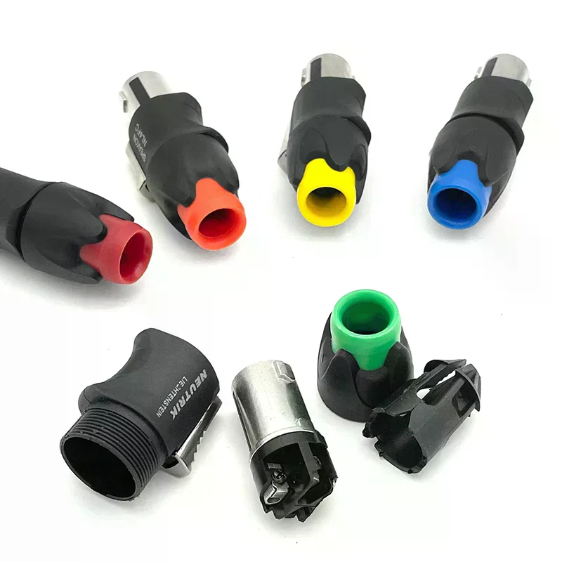 1Pcs Metal 4 Pin Ohmic Connector Professional Audio Plug Stage Slightly Speaker Wire Accessories Solder-free NL4FC