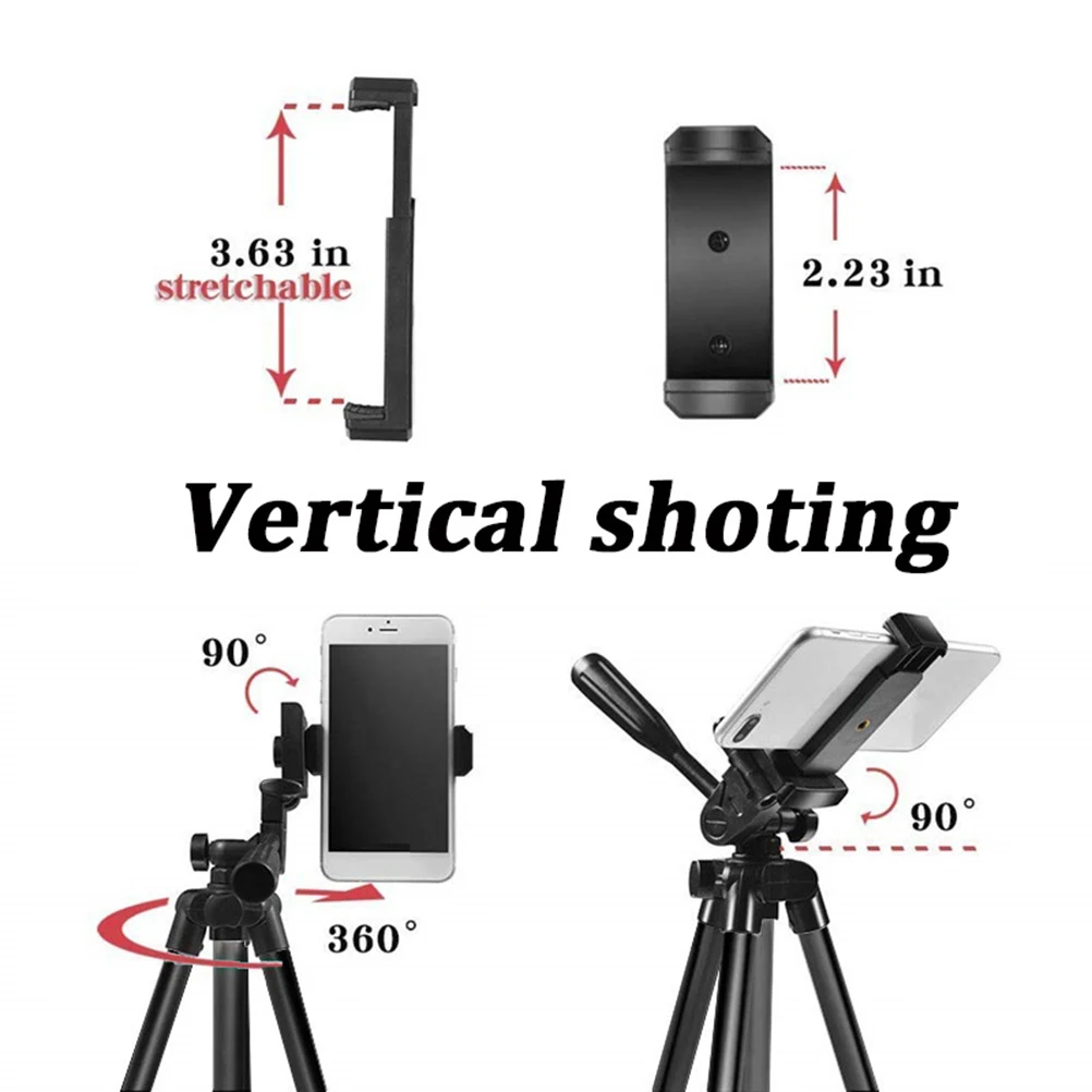 

1 set 1 Set Black Portable Adjustable Camera Tripod Lightweight Universal Stand For Smartphones Photography High Strength